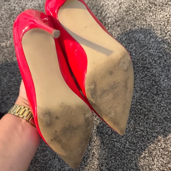 Steve Madden Daisie Vibrant Red Heels - Picture 4 of 5